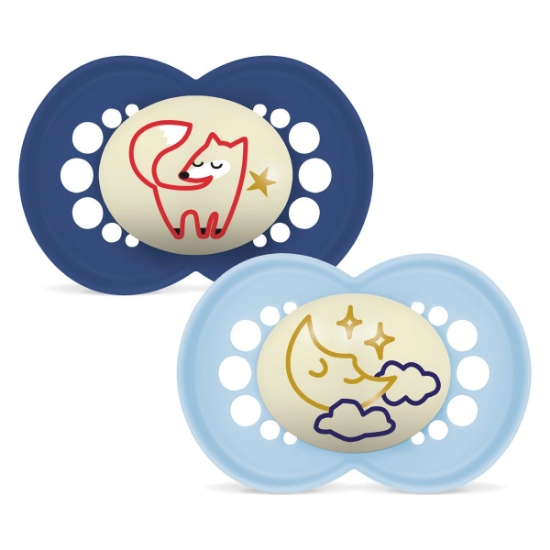 Slika Duda varalica - silikon Original Night 6+ 6+ , 2 kom sort 868726 MAM 