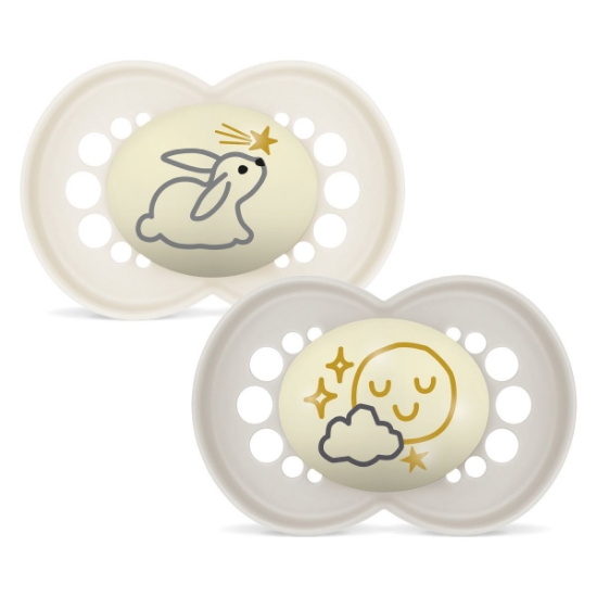 Slika Duda varalica - silikon Original Night 6+ 6+ , 2 kom sort 868726 MAM 