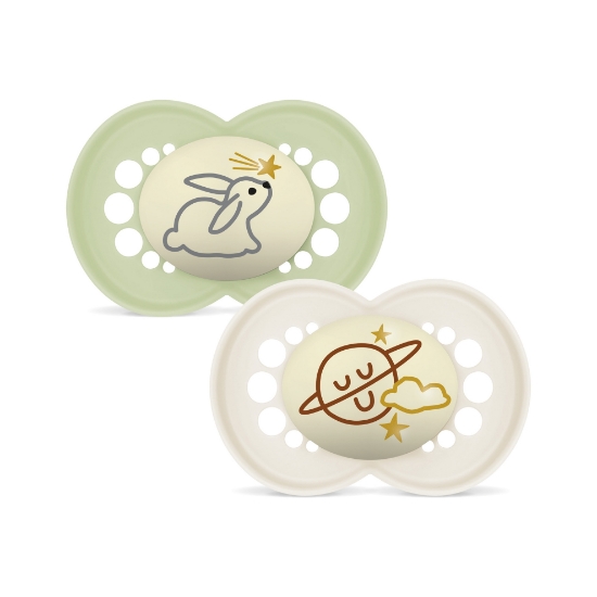 Slika Duda varalica - silikon Original Night 6+ 6+ , 2 kom sort 868726 MAM 