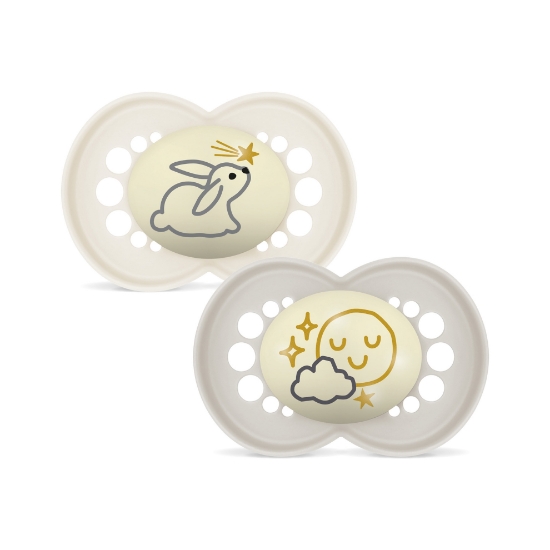 Slika Duda varalica - silikon Original Night 6+ 6+ , 2 kom sort 868726 MAM 