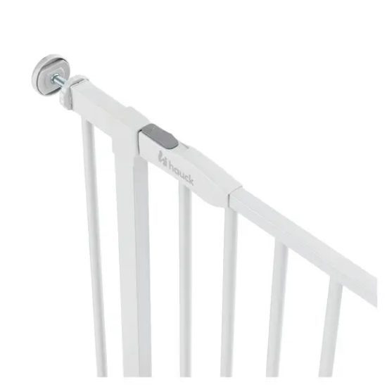 Slika Zaštitna ograda za vrata i stepenice Open N Stop 2 Set + 9 cm – bijela Hauck 