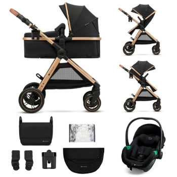 Slika Kolica Esme Pro 3u1 MINK PRO, Pure Black Kinderkraft 