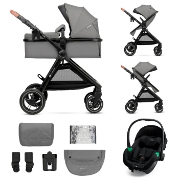 Slika Kolica Esme Pro 3u1 MINK PRO, Moonlight Grey Kinderkraft 