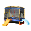 Slika Trampolin Playground 200 cm Blue s toboganom, ljestvama i ljuljačkom