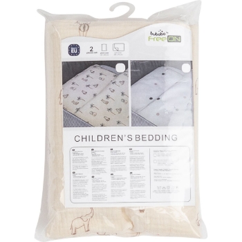 Slika Posteljina za kolijevku/košaru slonići 87141 BUBABA BY FREEON 