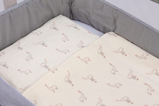 Slika Posteljina za kolijevku/košaru slonići 87141 BUBABA BY FREEON 