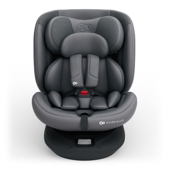 Slika Kinderkraft I-GROW 2 PLUS  i-Size autosjedalica 0-36 kg (40-150 cm) 360, siva