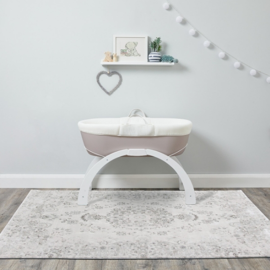 Slika Dreami Moses košara sa stalkom i madracem - Taupe - Shnuggle