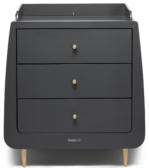 Slika Kot Skandi komoda za prematanje - Slate - Snuz