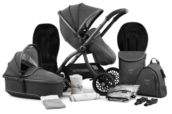 Slika Aston Martin egg3® dječja kolica - Classic Grey