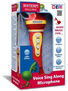 Slika Mikrofon sa svjetlosnim efektima 412020 BONTEMPI 