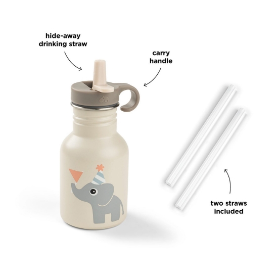 Slika Metalna bočica sa slamkom - CelebrationSand (350 ml)