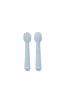 Slika Silikonski set pribora za jelo Blue Grey InterBaby 