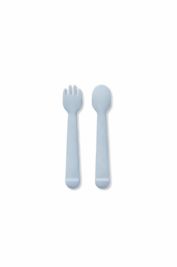 Slika Silikonski set pribora za jelo Blue Grey InterBaby 