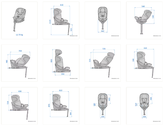 Slika Autosjedalica Emerald 360 S, Grupa 0+, 1, 2, 3 (0-36 kg) (40-150 cm) - Tonal Truffle Maxi-Cosi 