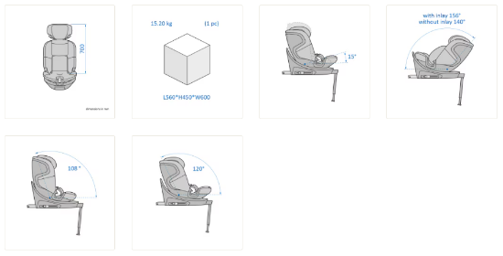 Slika Autosjedalica Emerald 360 S, Grupa 0+, 1, 2, 3 (0-36 kg) (40-150 cm) - Tonal Truffle Maxi-Cosi 