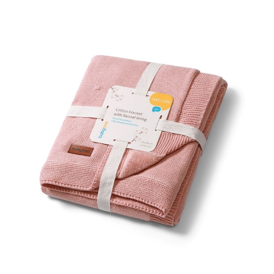 Slika Pamučna dekica obostrana 75x100 cm, roza BabyOno 