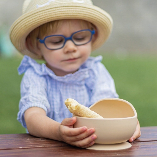 Slika Silikonska zdjelica s vakuumom 360 ml Take&amp;Match 6 m+, Velvet Latte PETITE&amp;MARS