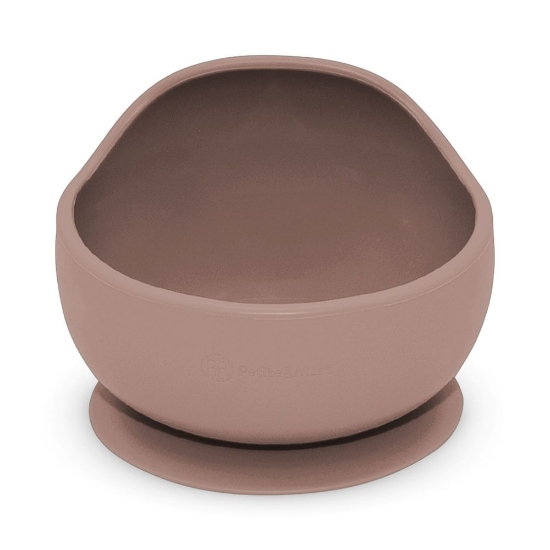 Slika Silikonska zdjelica s vakuumom 360 ml Take&amp;Match 6 m+, Velvet Latte PETITE&amp;MARS