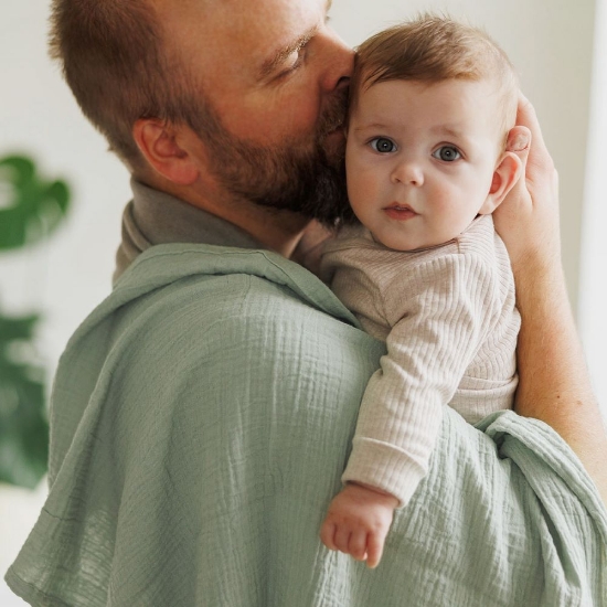 Slika Tetra pelene Muslin Safari, mint BabyOno 