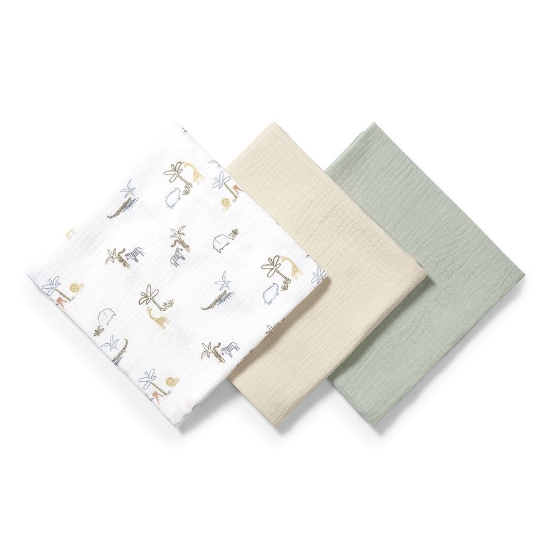 Slika Tetra pelene Muslin Safari, mint BabyOno 