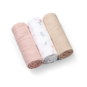 Slika Tetra pelene Muslin Cvijeće, boja breskve BabyOno 