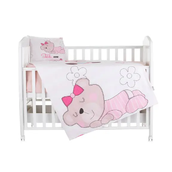 Slika Posteljina set 5 elem. Pink Bear Chipolino 