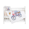 Slika Posteljina set 5 elem. Bear with Bicycle Chipolino 