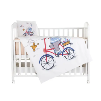 Slika Posteljina set 5 elem. Bear with Bicycle Chipolino 