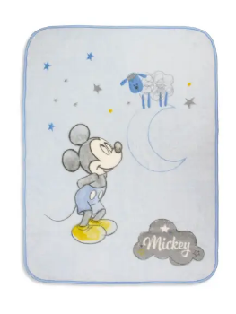 Slika Dekica Mickey plava 110x140 - Interbaby