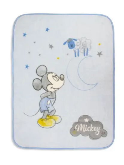 Slika Dekica Mickey plava 110x140 - Interbaby