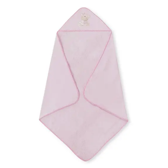 Slika Ručnik s kapuljačom Love 100x100 Roza Interbaby 