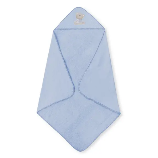 Slika Ručnik s kapuljačom Love 100x100 Plavi - Interbaby