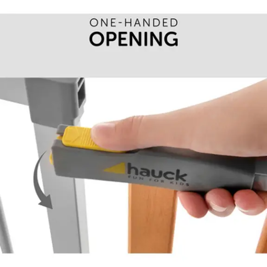 Slika Zaštitna ograda Woodlock 2 + nastavak 21 cm silver - Hauck