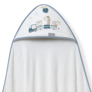 Slika Ručnik s kapuljačom Žirafa 100x100 Dark Blue - Interbaby