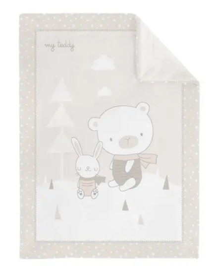 Slika Deka Soft Sherpa My Teddy 110x140 - Kikka Boo