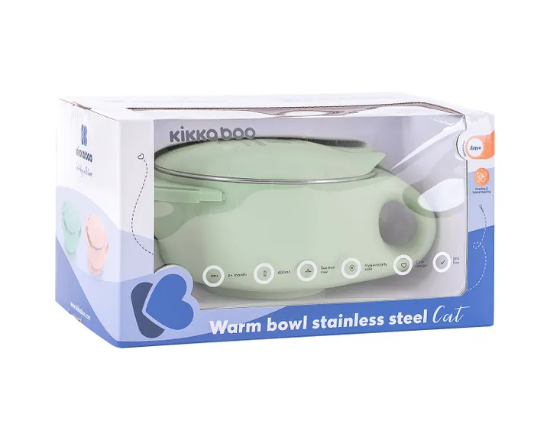 Slika Posuda od nehrđajućeg čelika 400ml Cat Mint - Kikka Boo