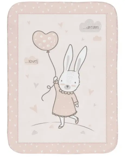 Slika Dekica super soft 110/140 Rabbits in Love - Kikka Boo