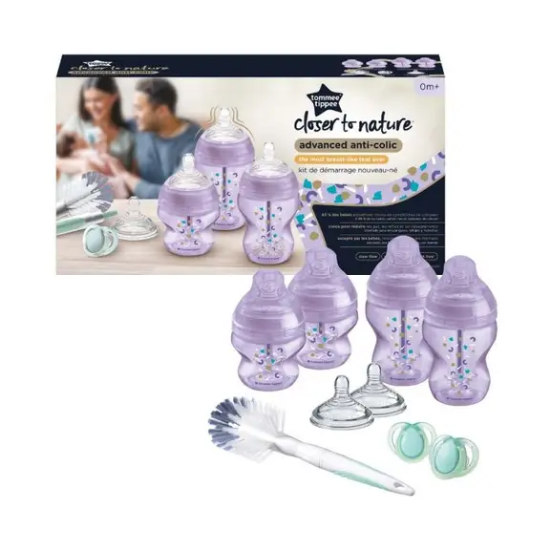 Slika Tommee Tippee Advanced Anti-Colic set bočica za hranjenje - Ljubičasti