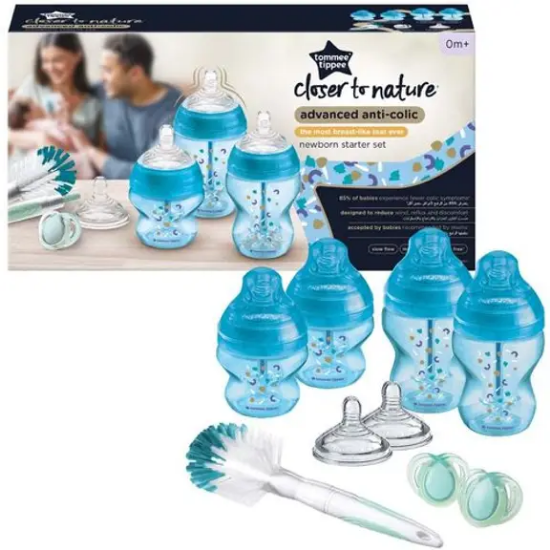 Slika Tommee Tippee Advanced Anti-Colic set bočica za hranjenje - Plavi