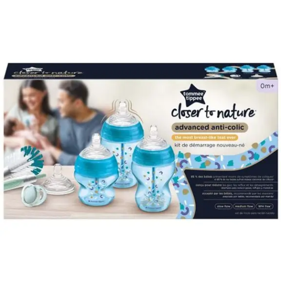 Slika Tommee Tippee Advanced Anti-Colic set bočica za hranjenje - Plavi