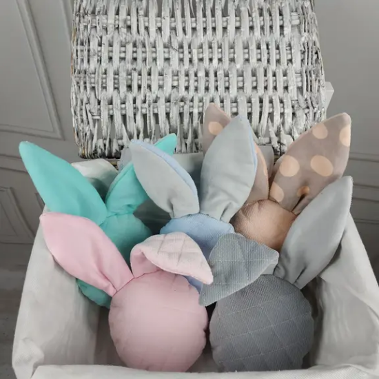 Slika Tješilica/zvečka Mini Bunny pink MimiNu 