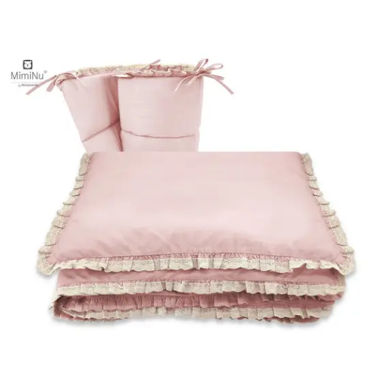 Slika Posteljina 5 Elem. Premium Puder roza MimiNu 