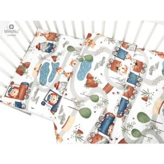 Slika Posteljina set 2 elem. Vlakić (za krevetić 120x60 cm) - MimiNu