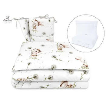 Slika Posteljina set 5 elem. Maslačak (za krevetić 120x60 cm) - MimiNu