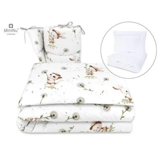 Slika Posteljina set 5 elem. Maslačak (za krevetić 120x60 cm) - MimiNu