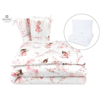 Slika Posteljina set 5 elem. Vila Roza(za krevetić 120x60 cm) - MimiNu