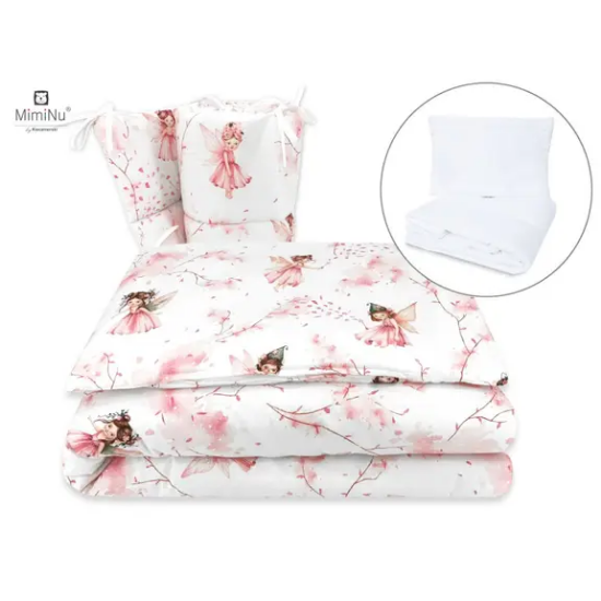 Slika Posteljina set 5 elem. Vila Roza(za krevetić 120x60 cm) - MimiNu