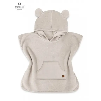 Slika Dječji pončo za plažu/bazen "M" (4-7 god.) - bež - MimiNu