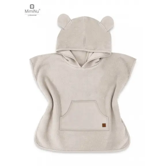 Slika Dječji pončo za plažu/bazen "M" (4-7 god.) - bež - MimiNu